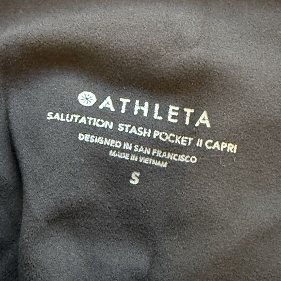 Athleta Leggings Lot 2 Women’s Small Black Delancey Street & Salutation Capri - Picture 14 of 16